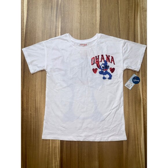 Cat & Jack Other - Cat & Jack Kids Disney Stitch "Ohana" Graphic T-Shirt Short Sleeves Large 10-12